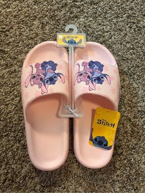 Disney Stitch Pink Kids Slide Sandals